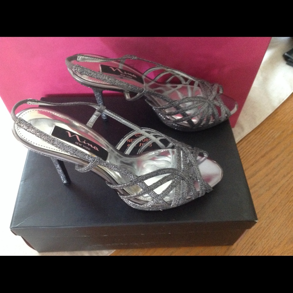 Nina Pewter Heels